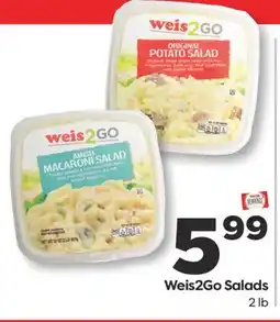 Weis Markets Weis2Go Salads offer