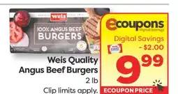 Weis Markets Weis Quality Angus Beef Burgers offer