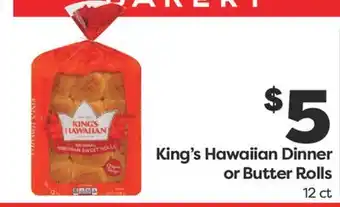 Weis Markets King's Hawaiian Dinner or Butter Rolls offer