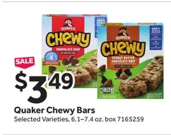 Stop&Shop Quaker Chewy Bars offer