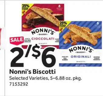 Stop&Shop Nonni's Biscotti offer