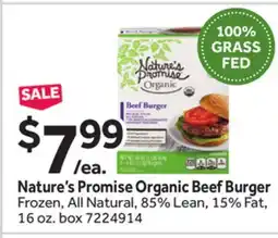 Stop&Shop Nature's Promise Organic Beef Burger offer