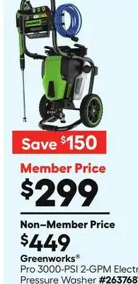 Lowe's Pro 3000-PSI 2-GPM Electric Pressure Washer offer