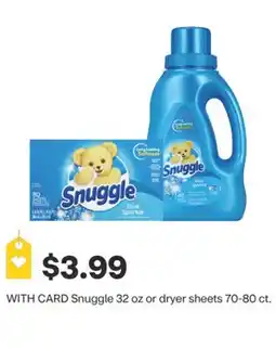 CVS Snuggle 32 oz or dryer sheets 70-80 ct OFF! Family Care, Deep Woods or Clean Feel aerosols offer