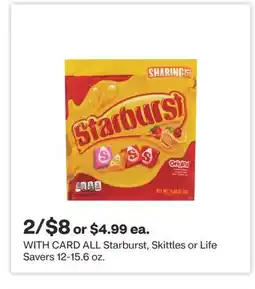 CVS ALL Starburst, Skittles or Life Savers 12-15.6 oz offer