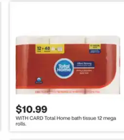 CVS Total Home bath tissue 12 mega rolls offer