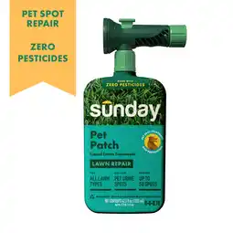Walmart SUNDAY Pet Patch Ready-to-Spray Lawn Repair for Pet Spots, 42.3 oz, 2500-sq ft offer