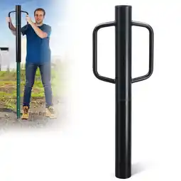 Walmart SOUMNS 34 inch Post Driver with Handles, Steel Heavy Duty Fence Post Driver, Black offer