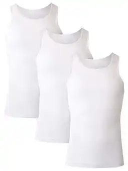 Walmart Hanes Men's White Tank Undershirts, 3 Pack offer