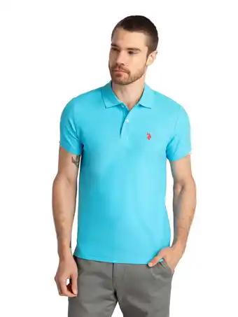 Walmart U.S. Polo Assn. Men's Slim Fit Pique Polo Shirt offer