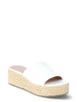Walmart Time and Tru Women's Raffia Platform Slide Sandals offer