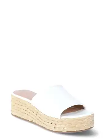 Walmart Time and Tru Women's Raffia Platform Slide Sandals offer