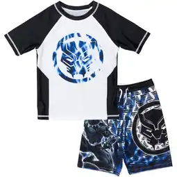 Walmart Marvel Avengers Iron Man Big Boys Cosplay Rash Guard and Swim Trunks Outfit Set Toddler to Big Kid offer
