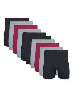Walmart Gildan Adult Men's Boxer Briefs With Covered Waistband, 10-Pack, Sizes S-2XL, 6 Inseam offer