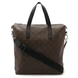 Walmart Pre-Owned LOUIS VUITTON Louis Vuitton Monogram Macassar Kitan Tote Bag Shoulder Brown... (Good) offer