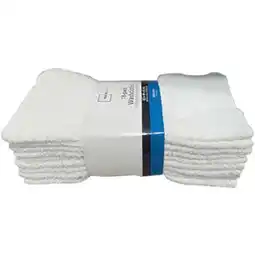 Walmart White Cotton Washcloth Pack - 18 Count offer