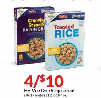 Hy-Vee Hy-Vee One Step Cereal offer