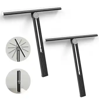Walmart NEWE Shower Squeegee 2 Packs for Glass Doors offer