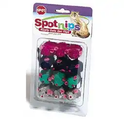 Walmart Assorted Color Plush Mice Cat Toy with Rattle and Catnip offer