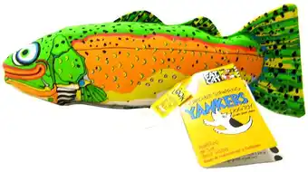 Walmart Fat Cat Multicolored Canvas Trout Dog Toy Large 1 pk offer