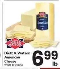 Safeway Dietz & Watson American Cheese offer