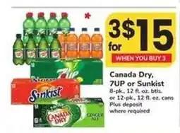 Safeway Canada Dry, 7UP or Sunkist offer
