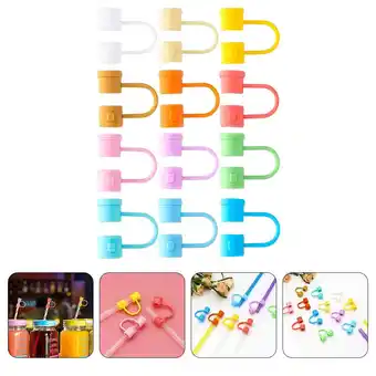 Walmart Clearance Straw under $1 12pcs Reusable Cover Cap Silicone Tip Drinking Protective Caps Toppers offer