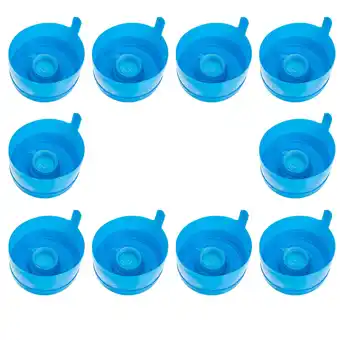 Walmart 10 Pcs Plastic Water Bottles Kettle Lid 3 Gallon Jug Spill-proof Bucket Covers Anti-splash Lids Cap offer