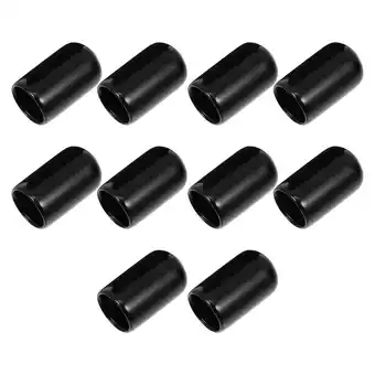 Walmart Professional Billiard Cue Tips Protector with High-grade Rubber for Pool Cue Head Covers Black 10Pcs offer