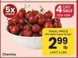 Safeway CHERRIES offer