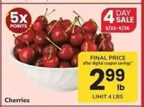 Safeway CHERRIES offer