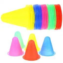 Walmart Basketball 30 Pcs Agility Cones Colored Roller Bollards Sports Pe Fitness offer