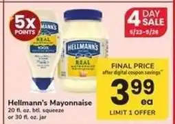 Safeway Hellmann's Mayonnaise offer