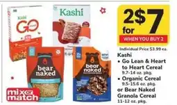 Safeway Kashi & Bear Naked Cereal offer