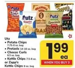 Safeway Utz Snacks offer