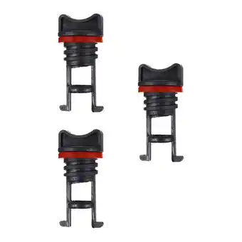 Walmart Onaparter 3pcs Drain Plug Pack, Kayak Scupper Plugs Thread for Kayak Canoe Black offer