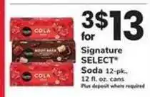 Safeway Signature SELECT Soda offer