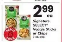 Safeway Signature SELECT Veggie Sticks or Chips offer