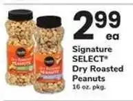 Safeway Signature SELECT Dry Roasted Peanuts offer