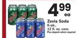 Safeway Zevia Soda offer