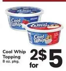 Safeway Cool Whip topping offer
