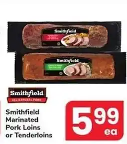 Safeway Smithfield Marinated Pork Loins or Tenderloins offer