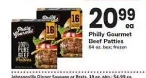 Safeway Philly Gourmet Beef Patties offer
