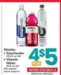 Safeway Glacéau Smartwater & Vitamin Water offer