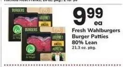 Safeway Fresh Wahlburgers Burger Patties offer