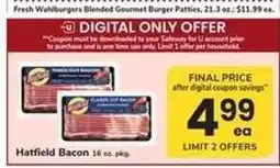 Safeway Hatfield Bacon offer