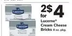 Safeway Lucerne Cream Cheese Bricks offer