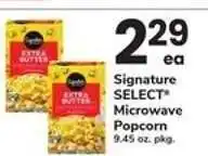 Safeway Signature Select Microwave Popcorn offer