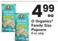 Safeway O Organics Family Size Popcorn offer