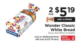 ShopRite Wonder Classic White Bread offer